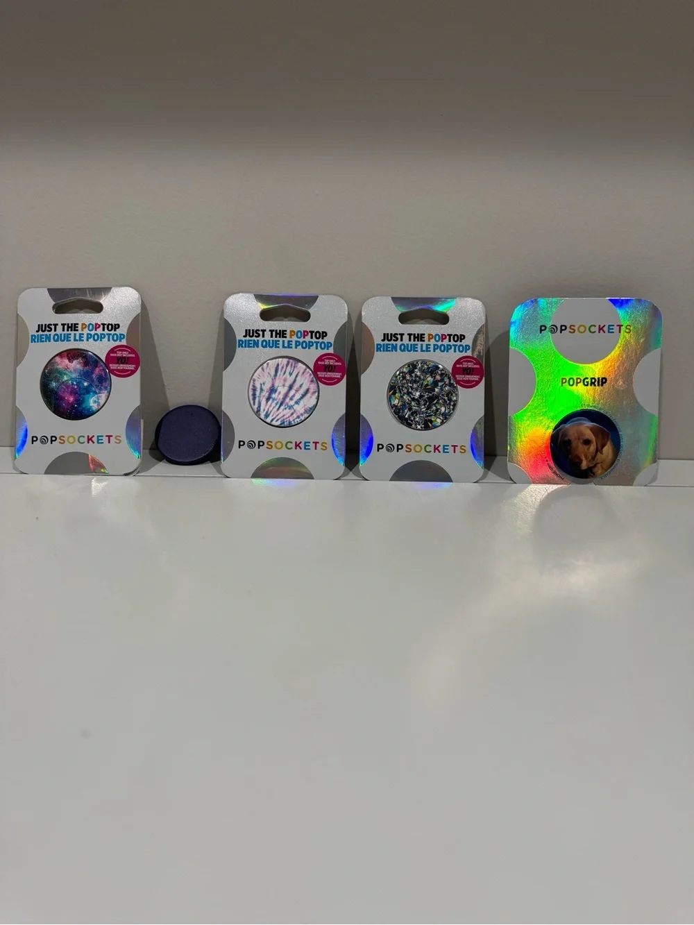 PopSocket PopGrip Multi-Design Phone Grips in Blue, Purple, Black, Iridescent